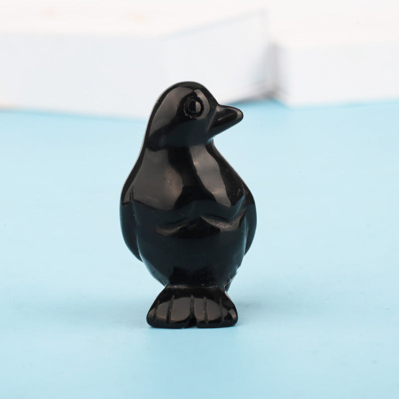 Penguin Crystal Carvings Random 1set=10pcs,47mm*30mm