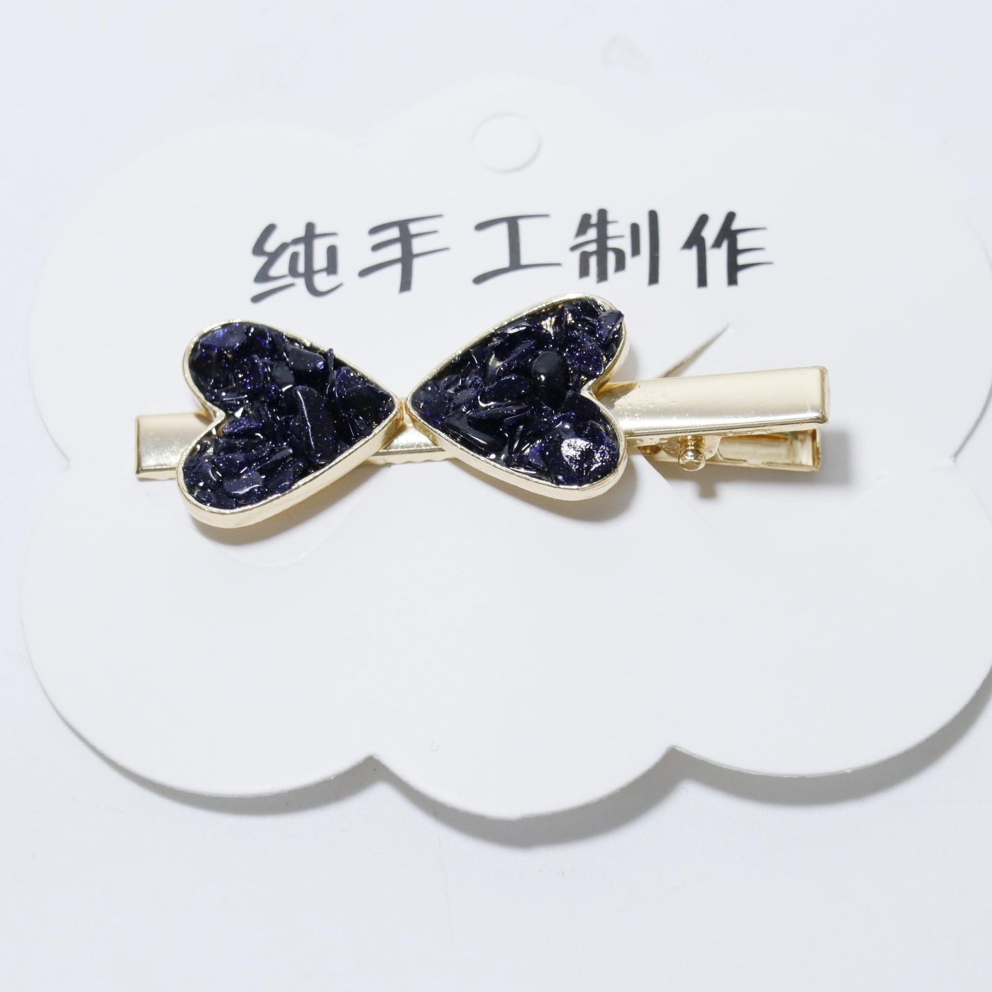 Crystal Love hairpin Random 1set = 4pcs,60*15*10mm