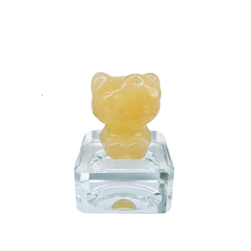 Kitty Cat Crystal Carvings Random 1set =10pcs,29mm*23mm