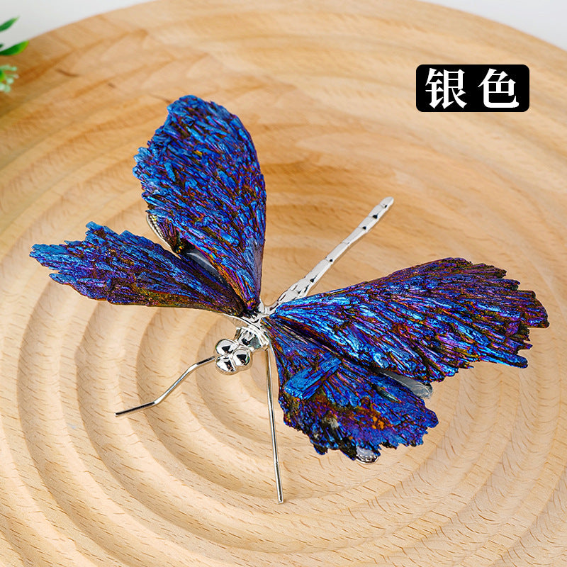 Crystal Dragonfly tourmaline 2pcs/Set 12cm/120g