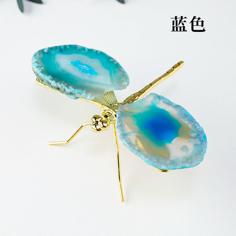 Agate piece Dragonfly 10-13cm,50-60g/pcs