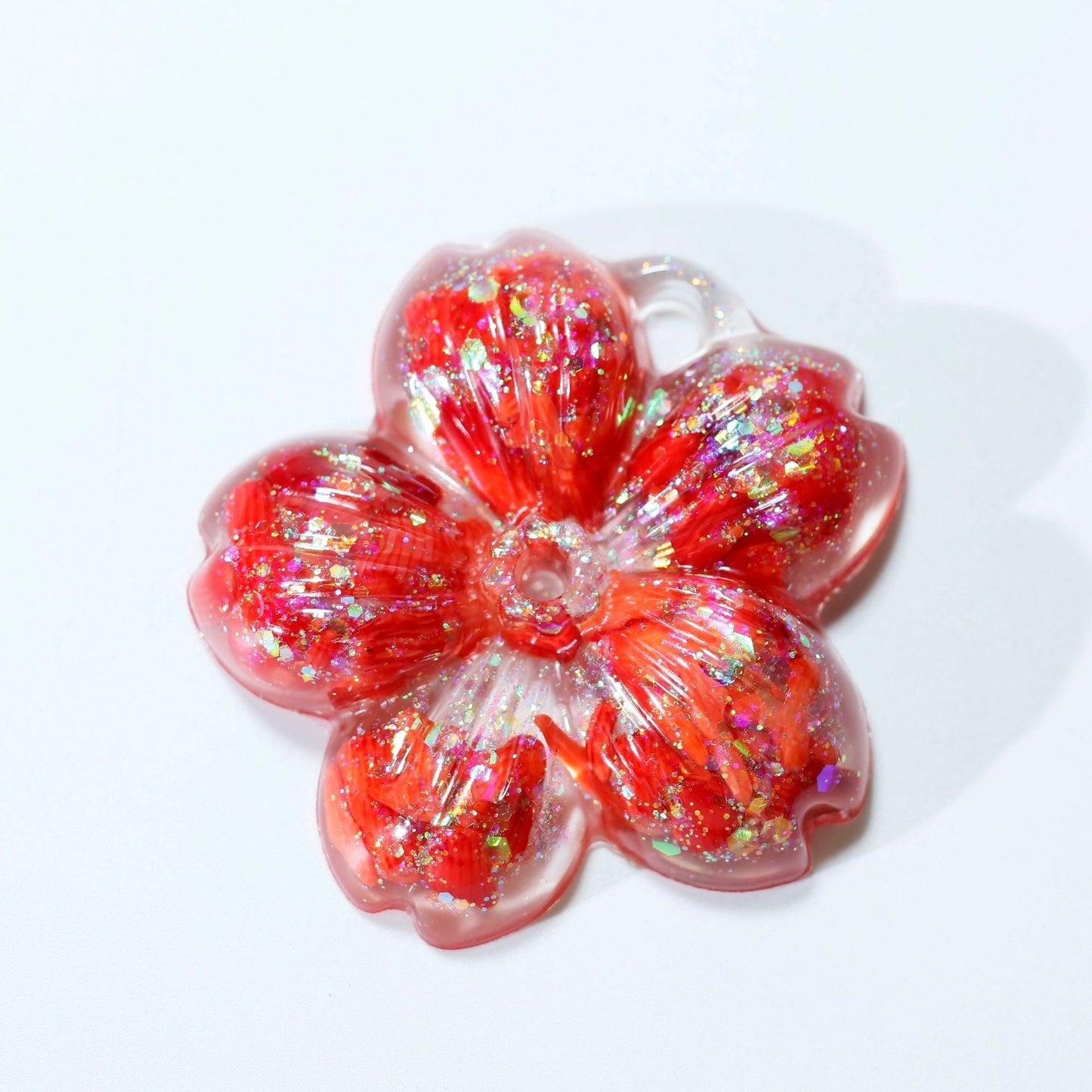 Flower Crystal pendant Random 1set = 3pcs,50*50*10mm