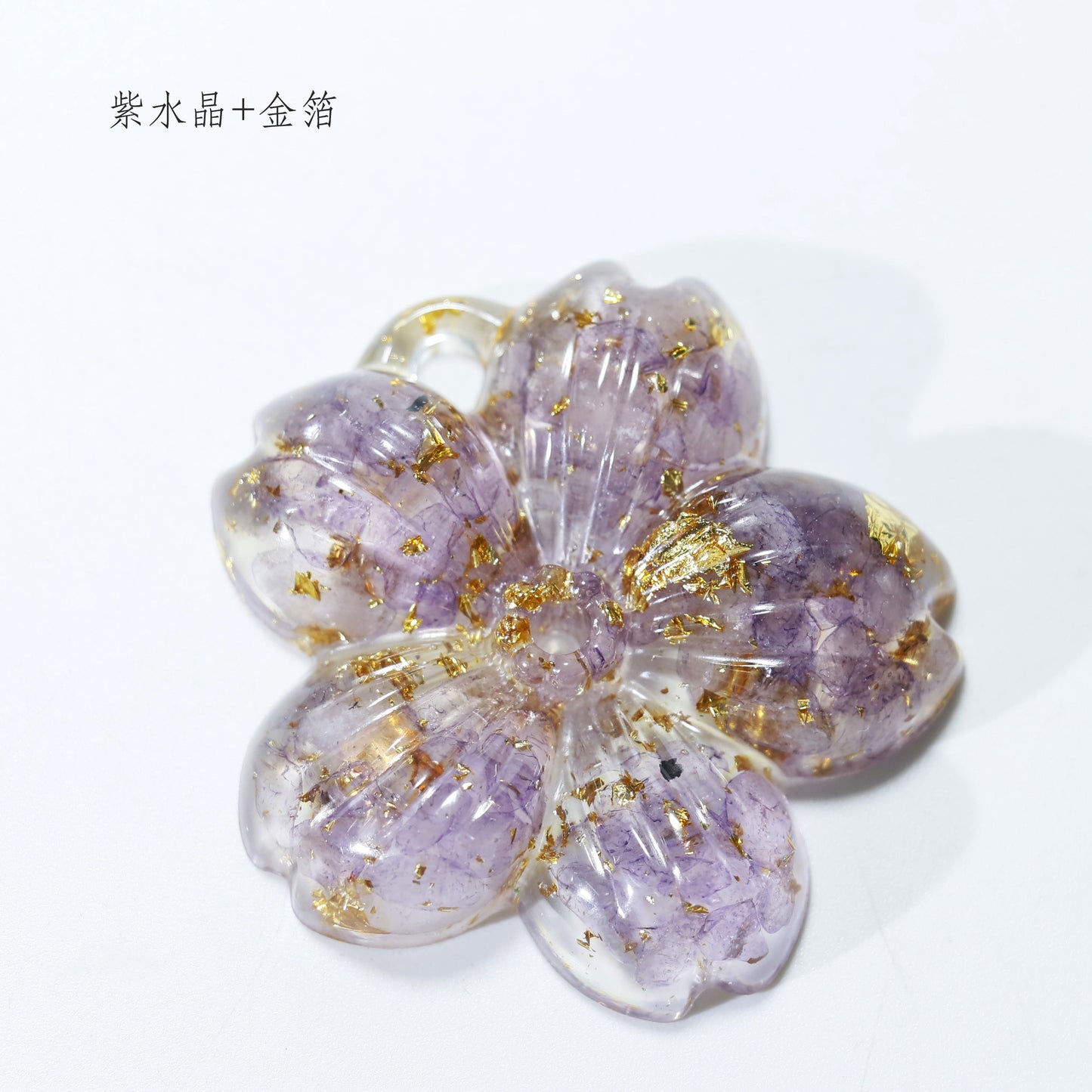 Flower Crystal pendant Random 1set = 3pcs,50*50*10mm