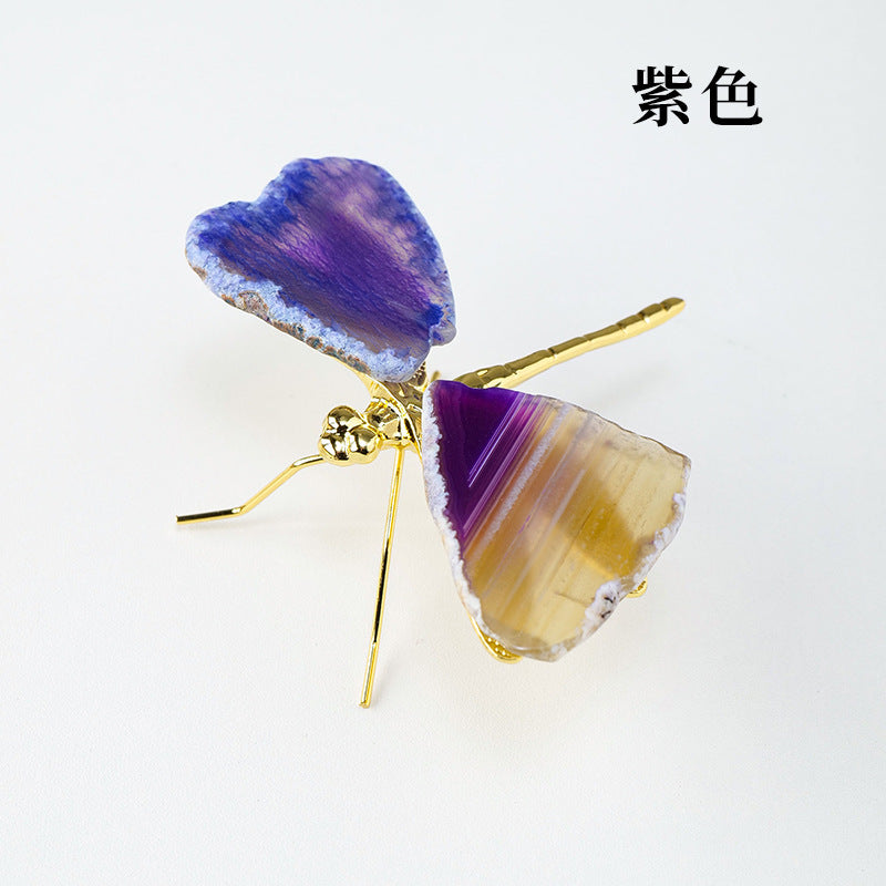 Agate piece Dragonfly 10-13cm,50-60g/pcs