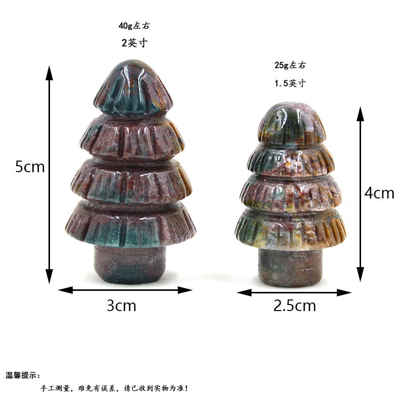 Rock crystal Christmas tree 5 pieces on sale.