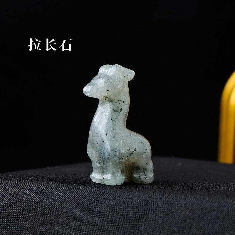 Giraffe Crystal Carving Random 1Set=10pcs,30mm*15