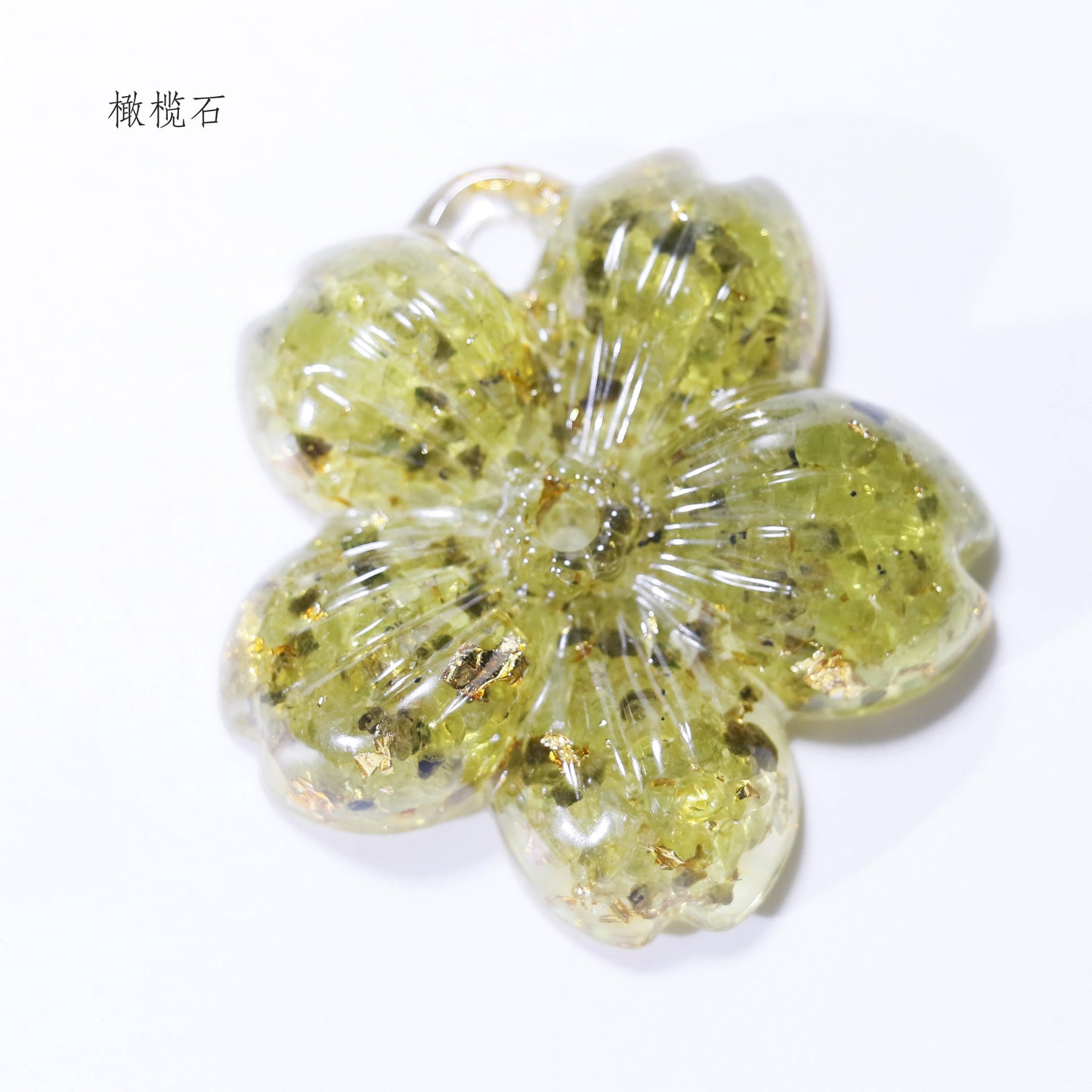 Flower Crystal pendant Random 1set = 3pcs,50*50*10mm