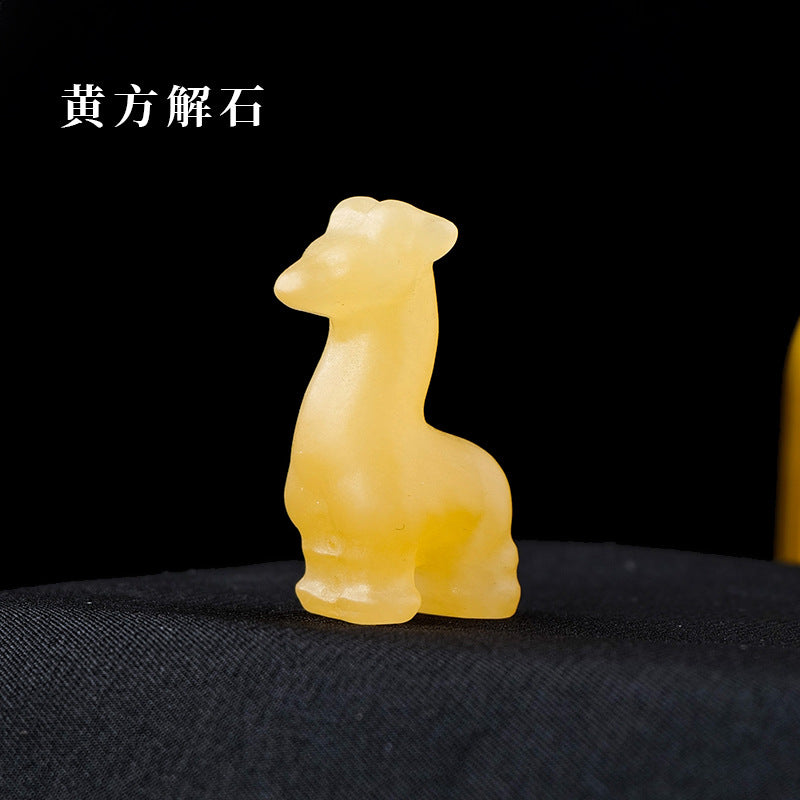 Giraffe Crystal Carving Random 1Set=10pcs,30mm*15