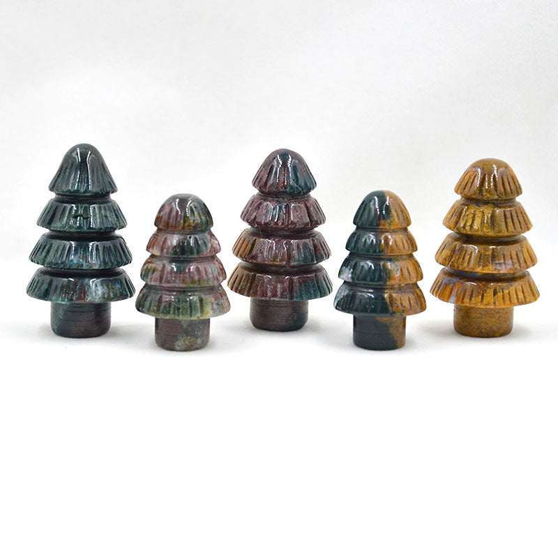 Rock crystal Christmas tree 5 pieces on sale.