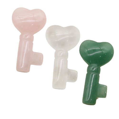 Love heart crystal keys 4 cm