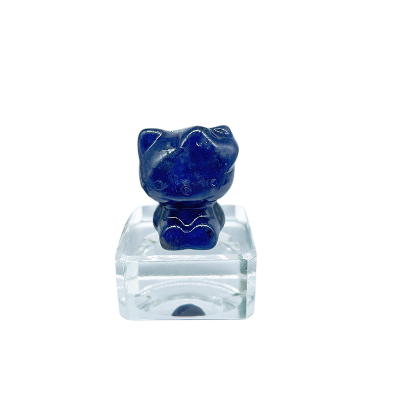 Kitty Cat Crystal Carvings Random 1set =10pcs,29mm*23mm