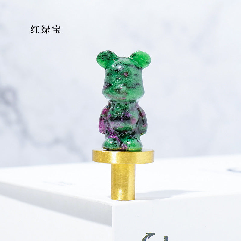 Natural Crystal Bear Break Carving