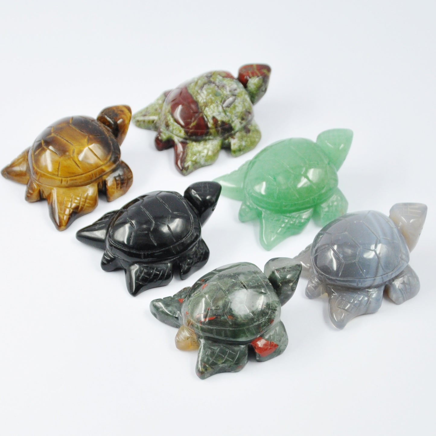 Natural Crystal Turtle 50mm Set