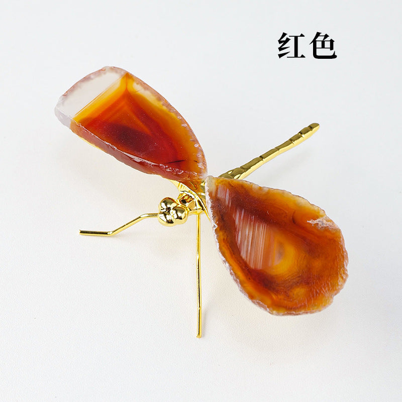 Agate piece Dragonfly 10-13cm,50-60g/pcs