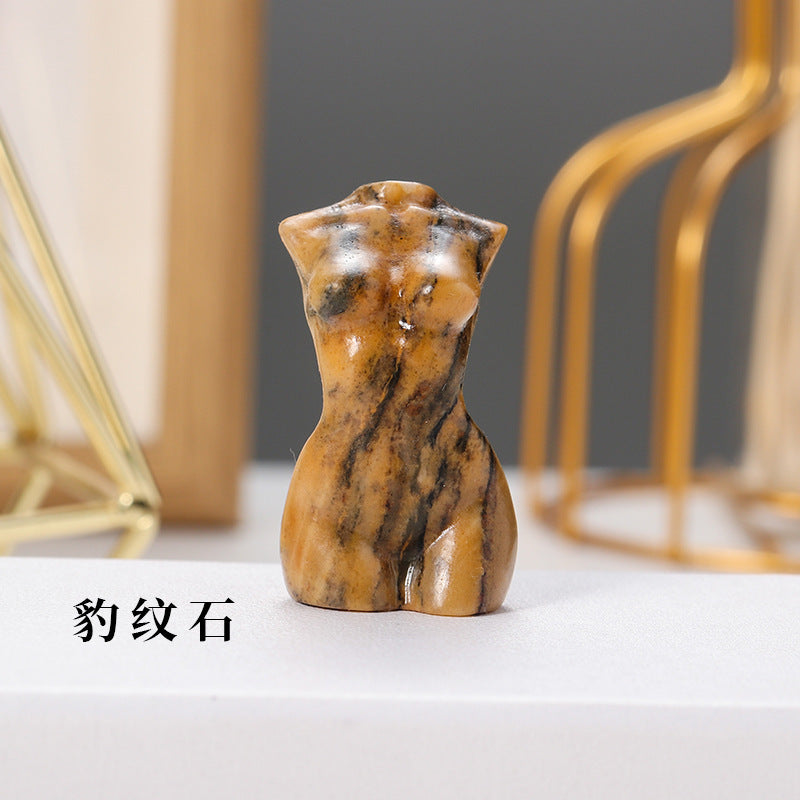 Natural Crystal woman body Crystal Carving