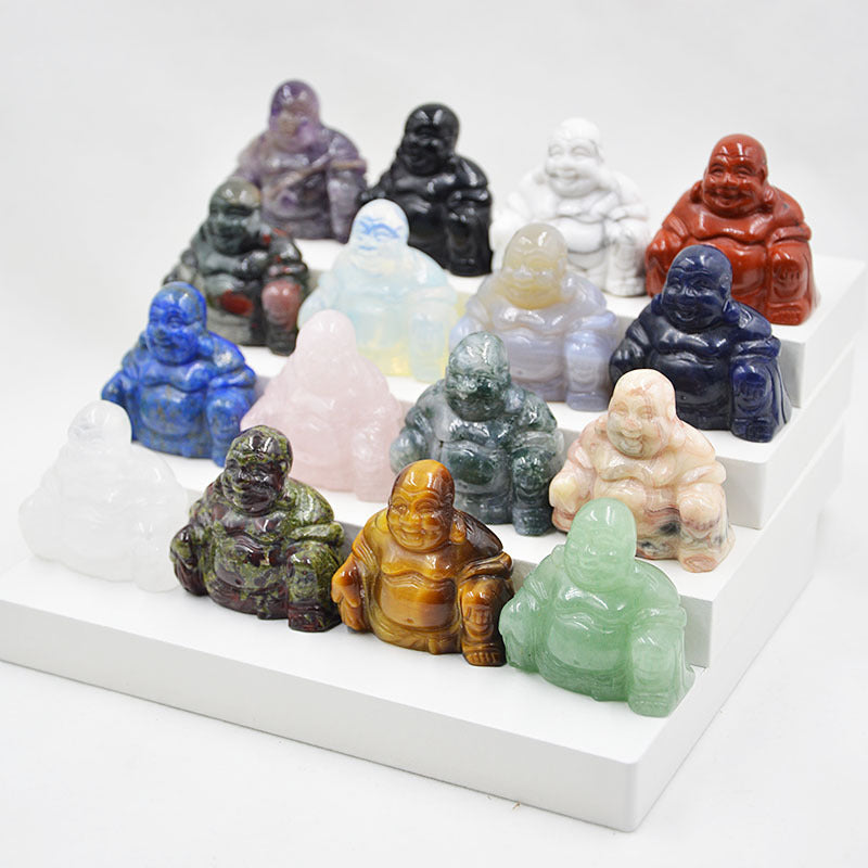 Natural crystal Buddha