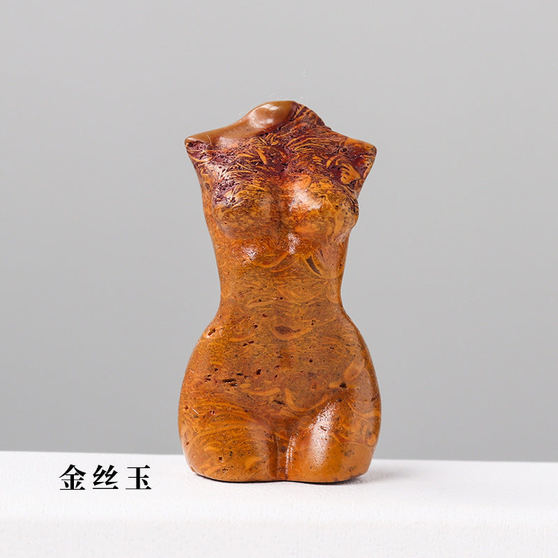 Natural Crystal woman body Crystal Carving