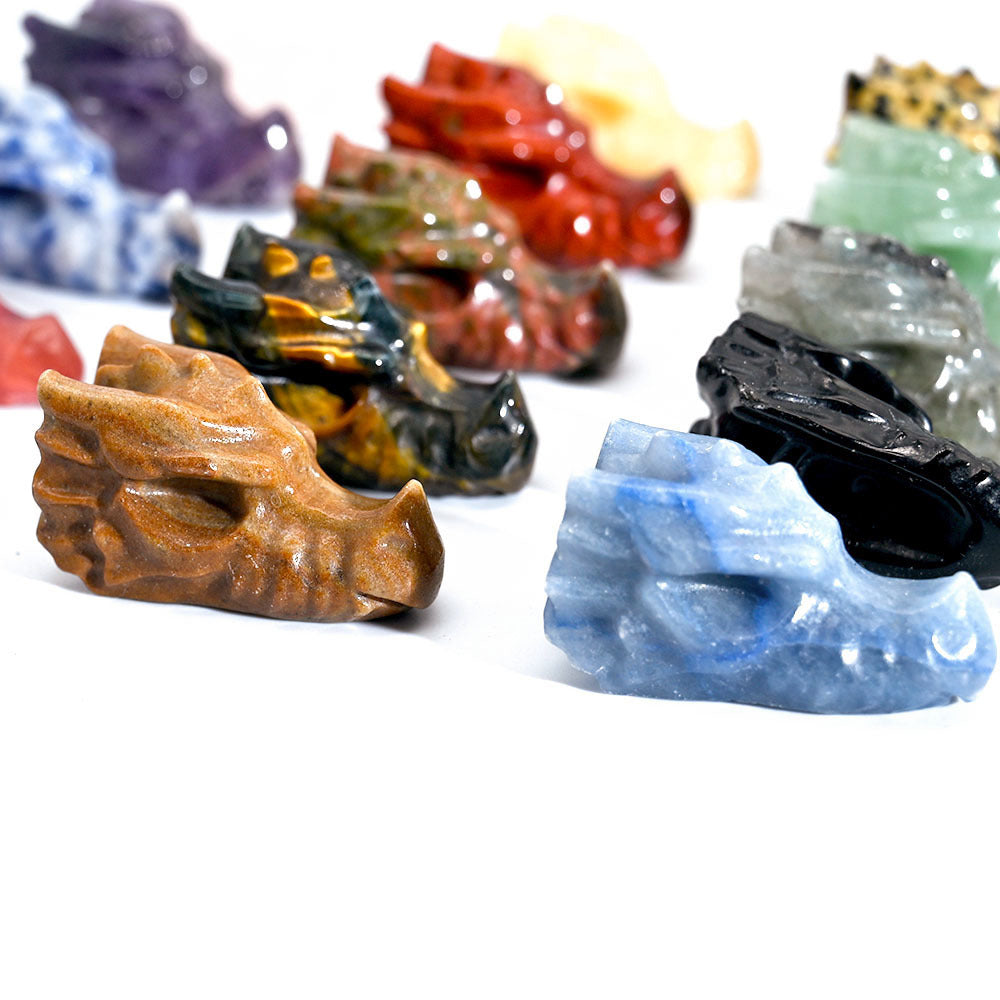 Dragon Head Crystal Randomly 1Set=12pcs,19*37mm,18g/pcs