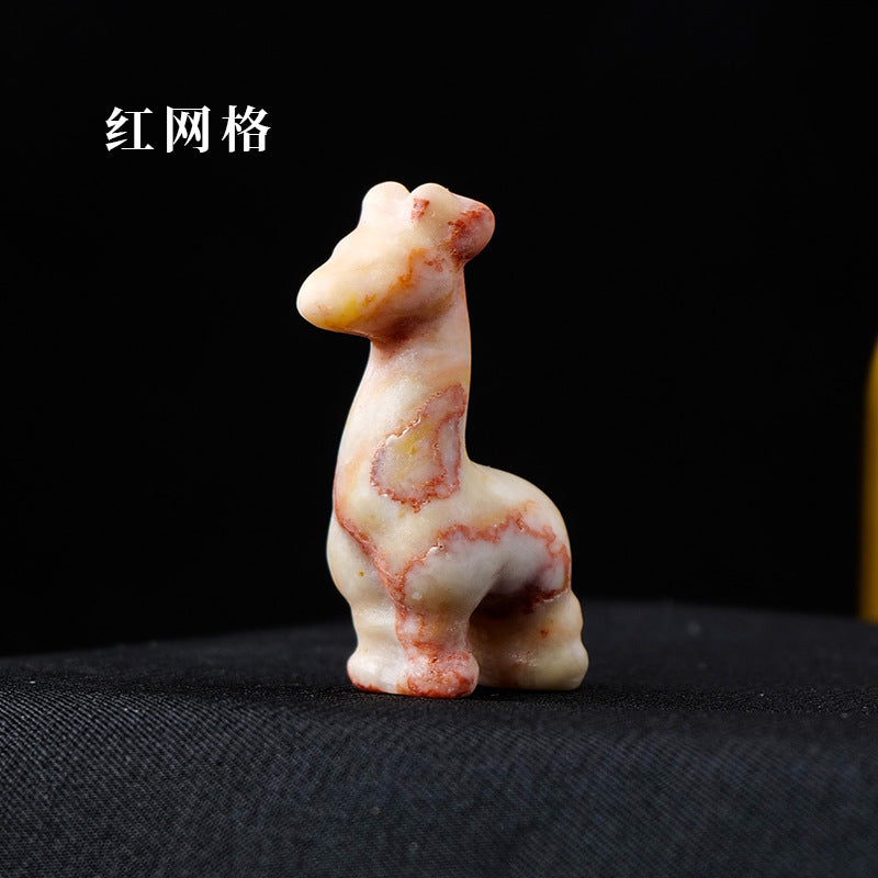 Giraffe Crystal Carving Random 1Set=10pcs,30mm*15