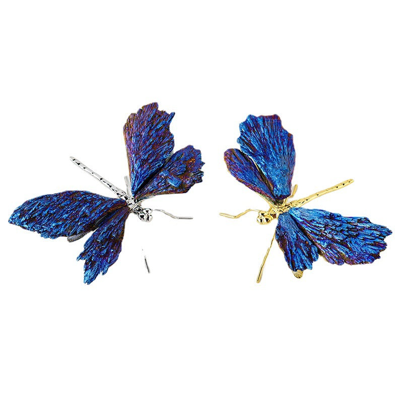 Crystal Dragonfly tourmaline 2pcs/Set 12cm/120g