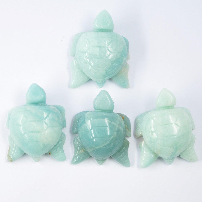 Natural Crystal Turtle 50mm Set