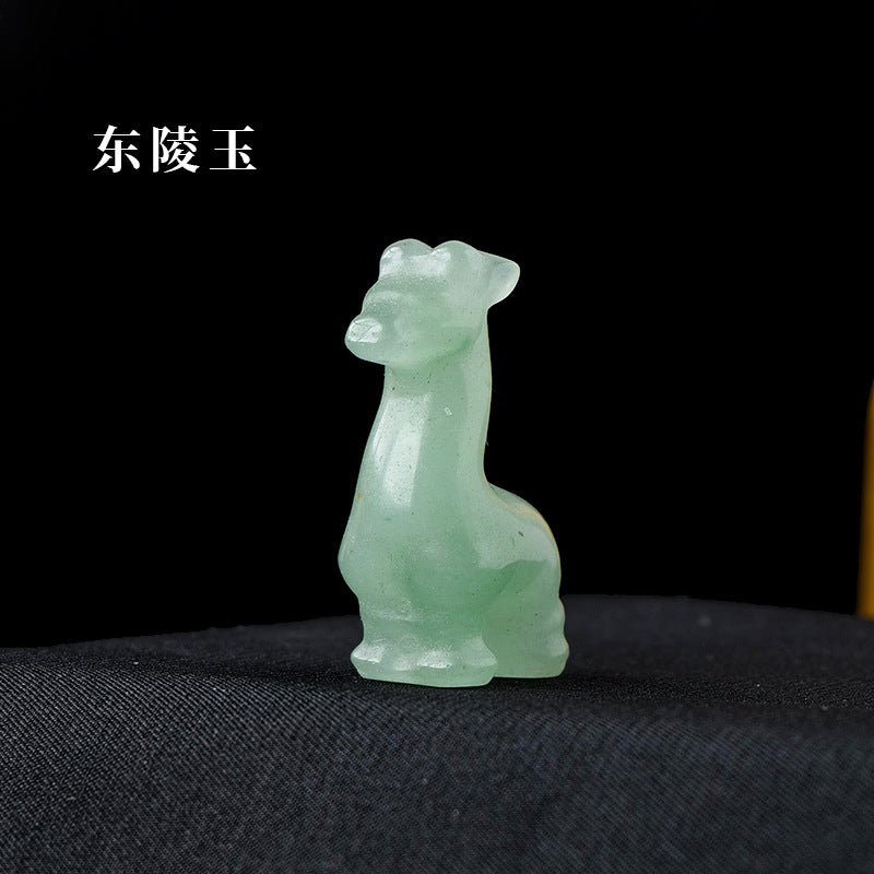 Giraffe Crystal Carving Random 1Set=10pcs,30mm*15