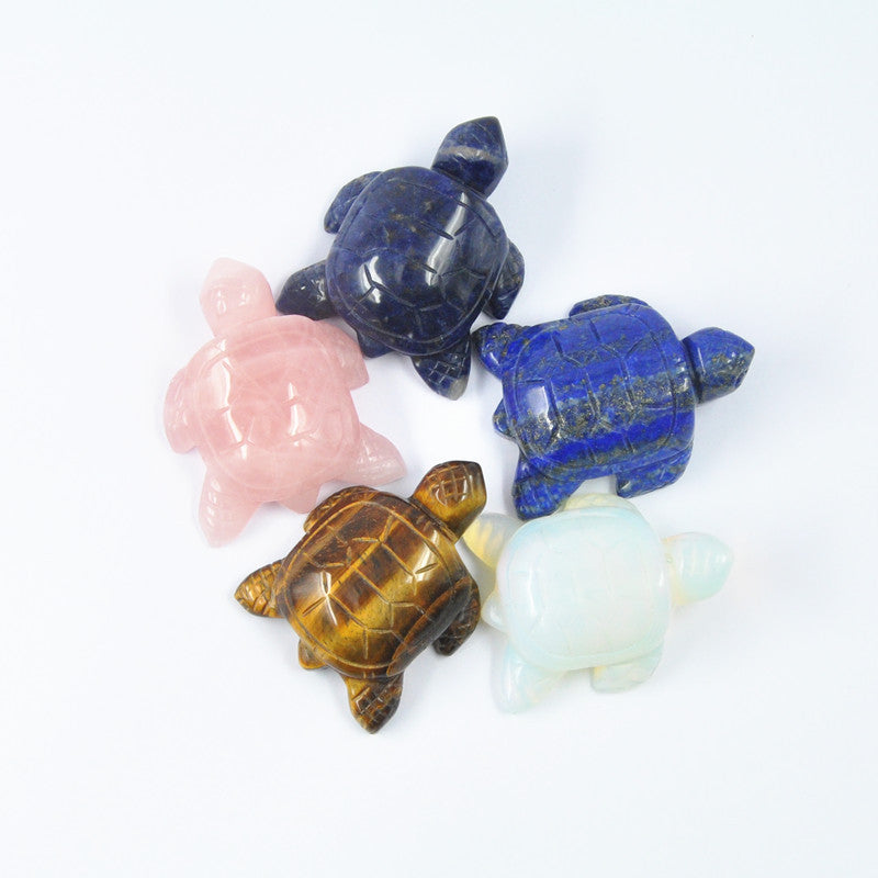 Natural Crystal Turtle 50mm Set