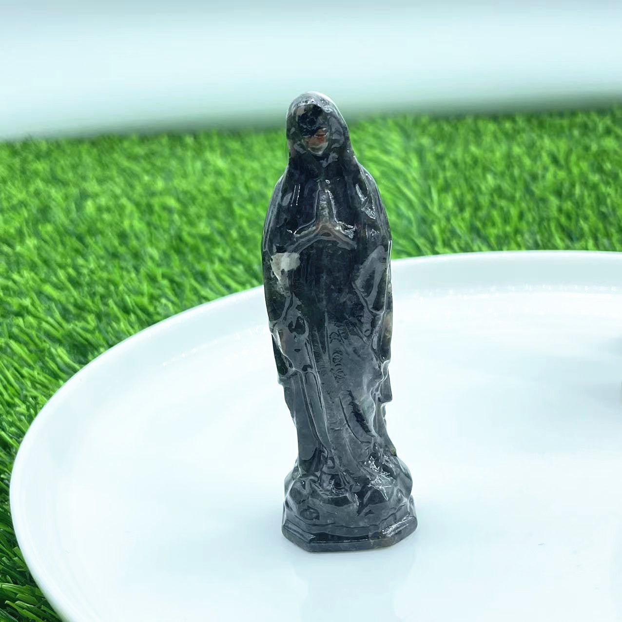 Virgin Mary Crystal Carving ,100mm