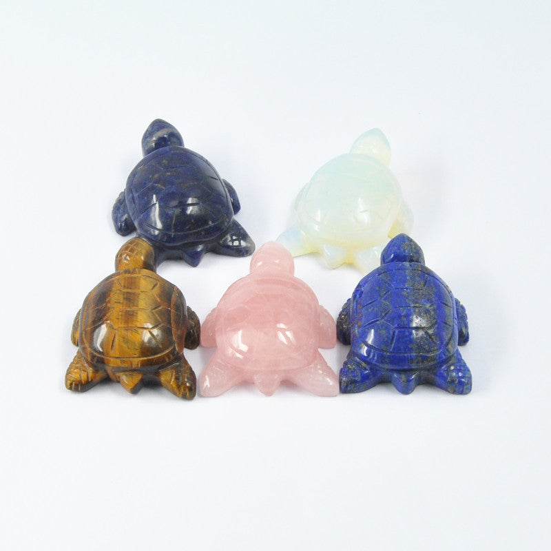 Natural Crystal Turtle 50mm Set