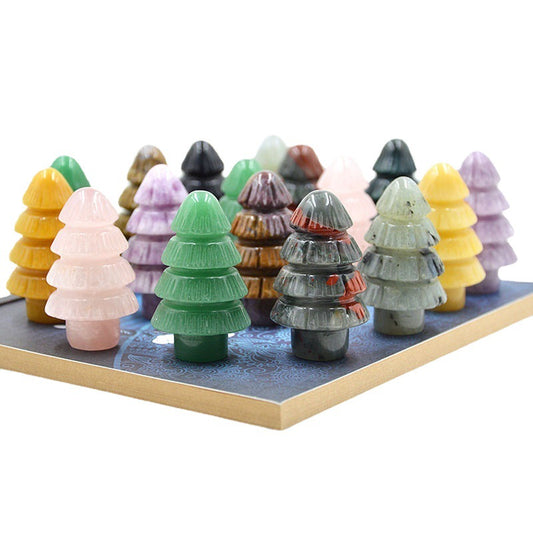 Rock crystal Christmas tree 5 pieces on sale.