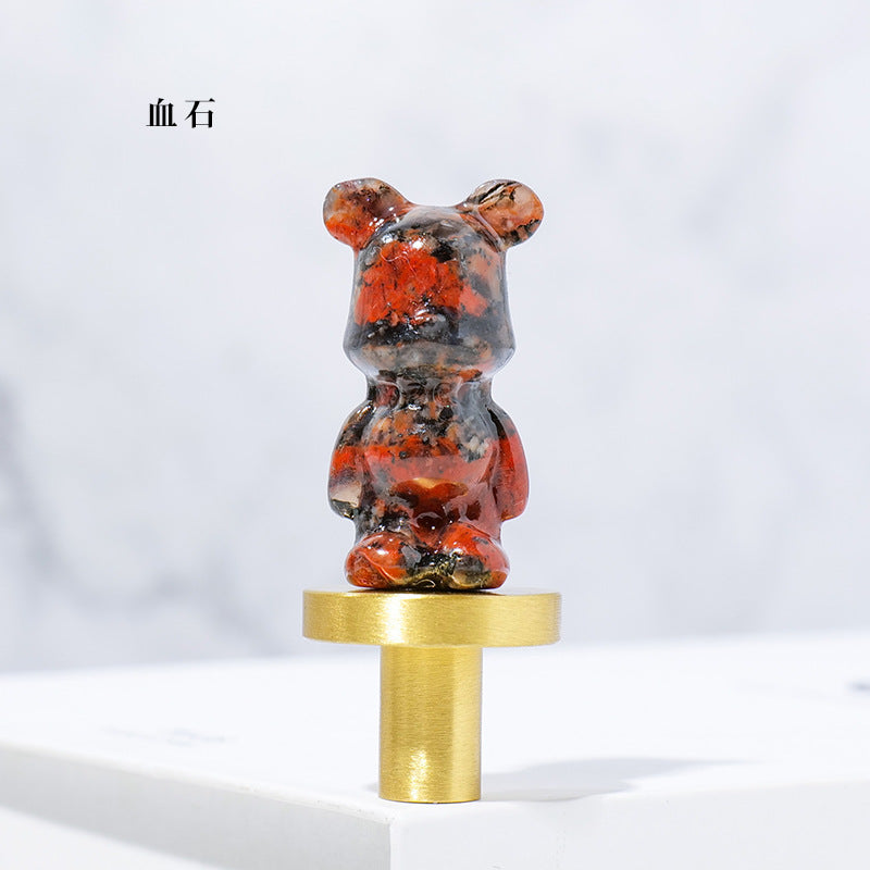 Natural Crystal Bear Break Carving