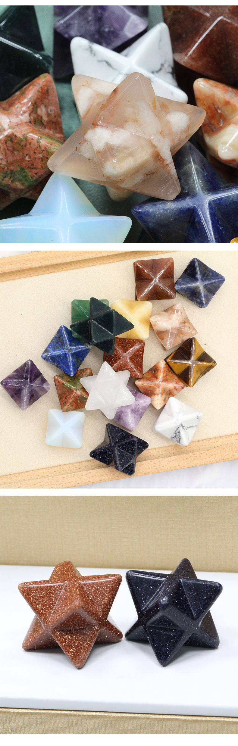 Merkabah Crystal Carvings,33mm*20mm